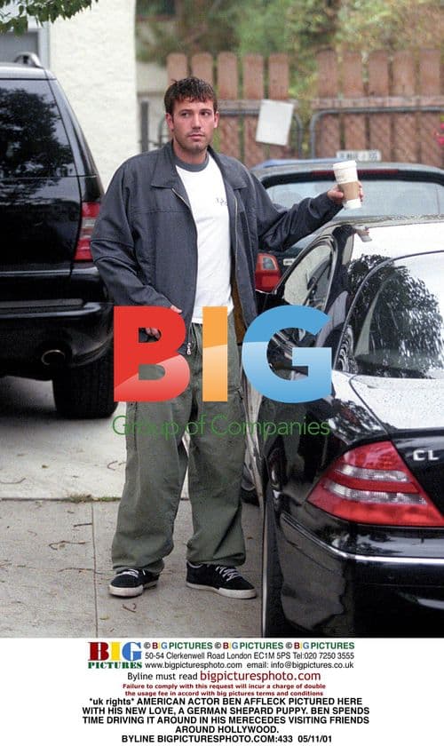 Ben Affleck with New Puppy