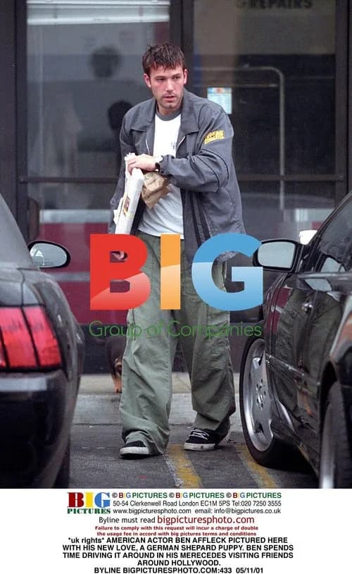 Ben Affleck and German Shepherd Puppy
