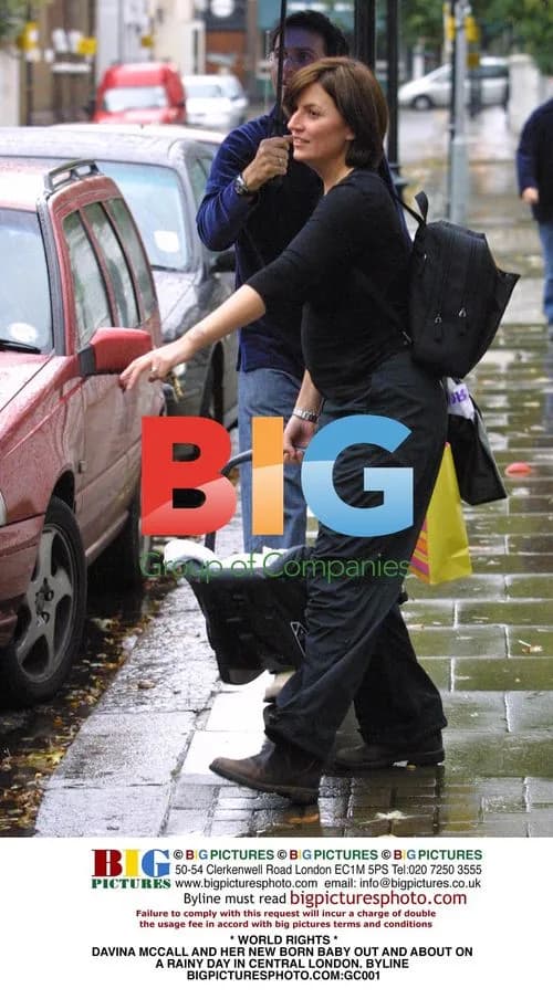 Davina McCall and Newborn Baby Out in London