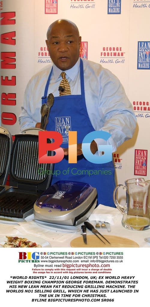 George Foreman Promotes Grill in UK