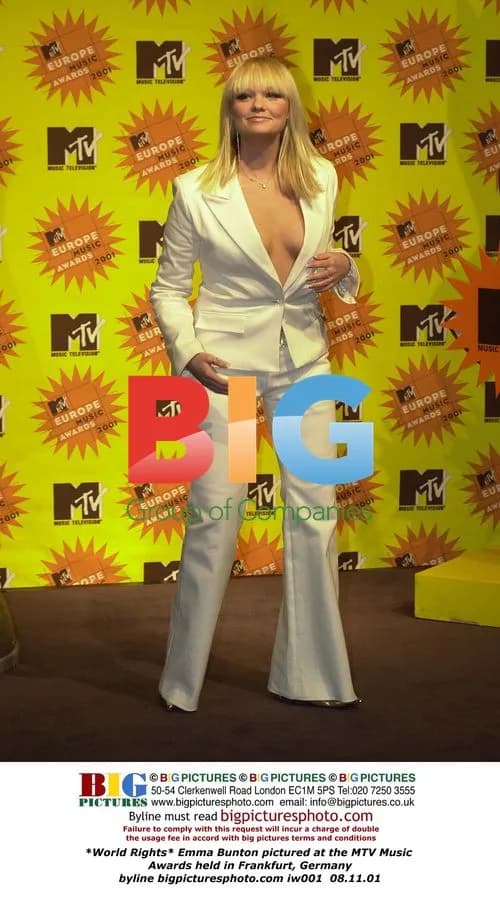 Emma Bunton at 2001 MTV Music Awards in Frankfurt