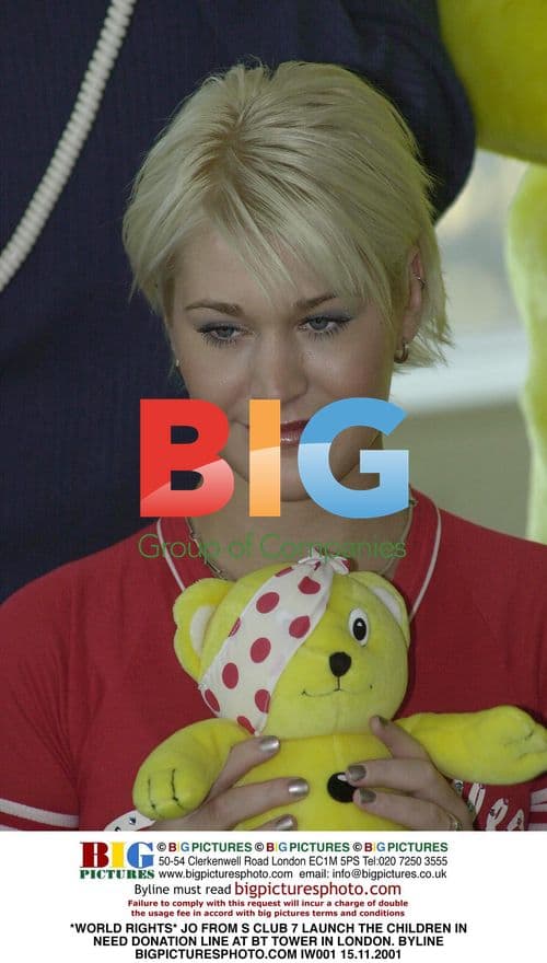 S Club 7's Jo Launches Children in Need Donation Line