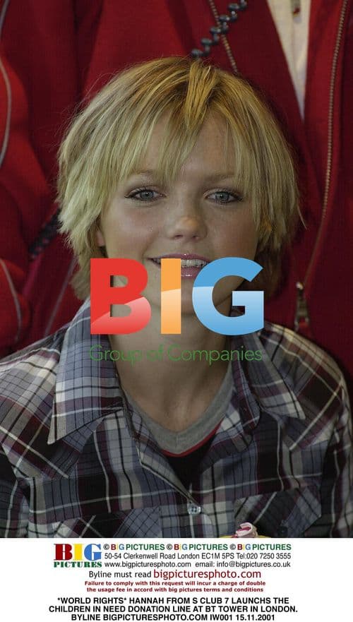 S Club 7's Hannah Launches Children in Need Donation Line