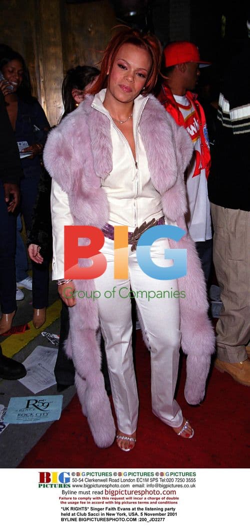 Singer Faith Evans at NYC Listening Party