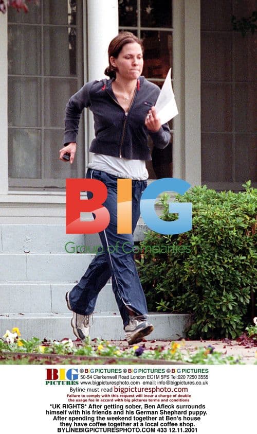 Ben Affleck with Friends and Puppy