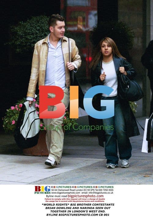 Brian Dowling and Narinda out in London