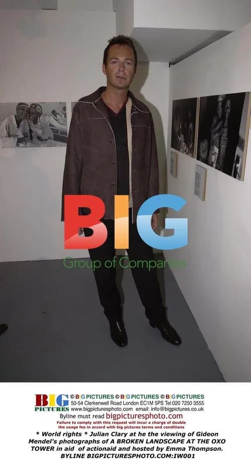 Julian Clary at Gideon Mendel photo exhibit
