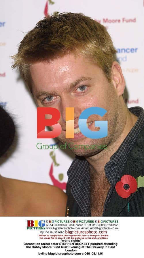 Stephen Beckett at Bobby Moore Fund Quiz
