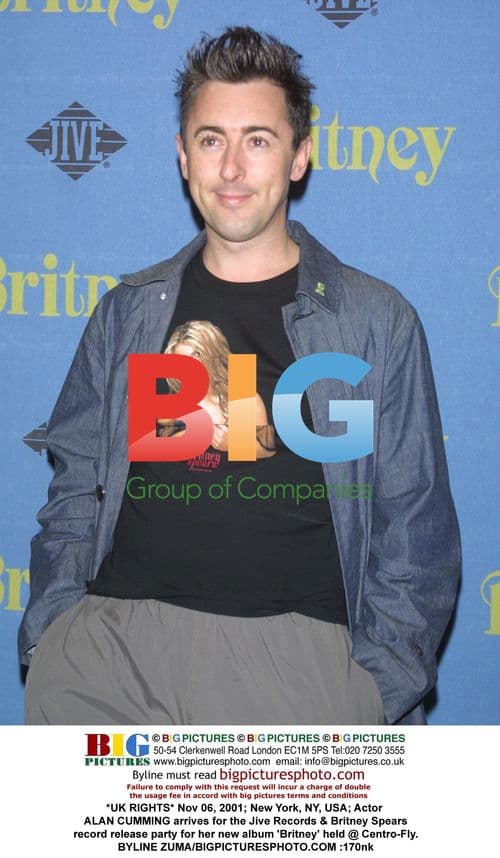 Alan Cumming at Britney Spears Album Party