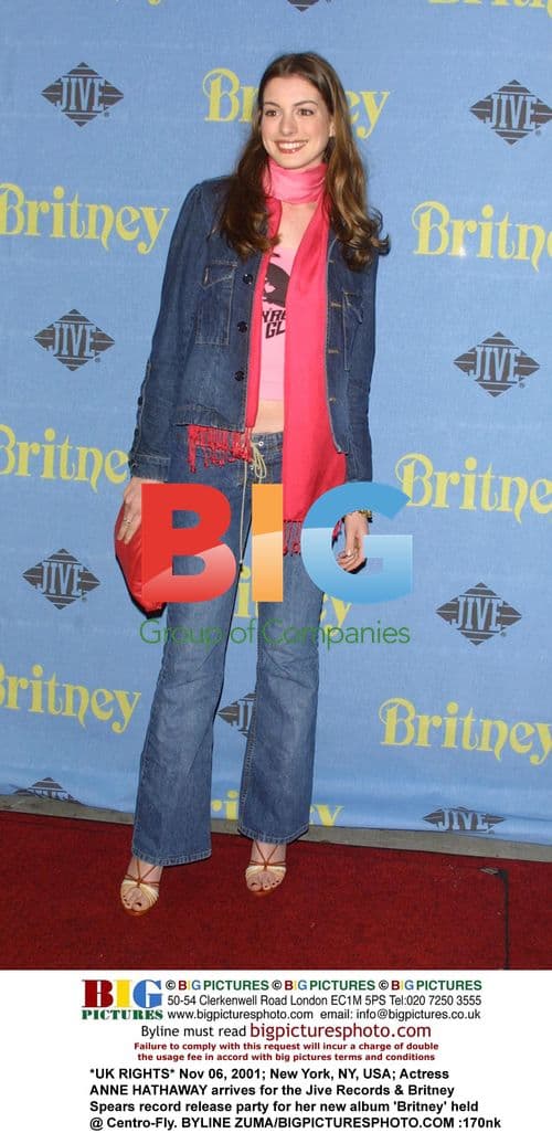 Anne Hathaway at Britney Spears Record Party