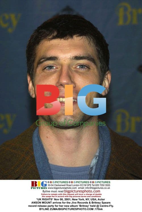 Anson Mount at Britney Spears' album release party