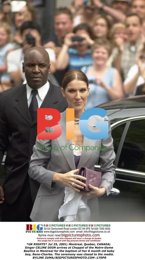 Celine Dion Attends Son's Baptism