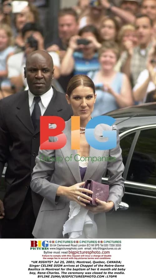 Celine Dion at son's baptism