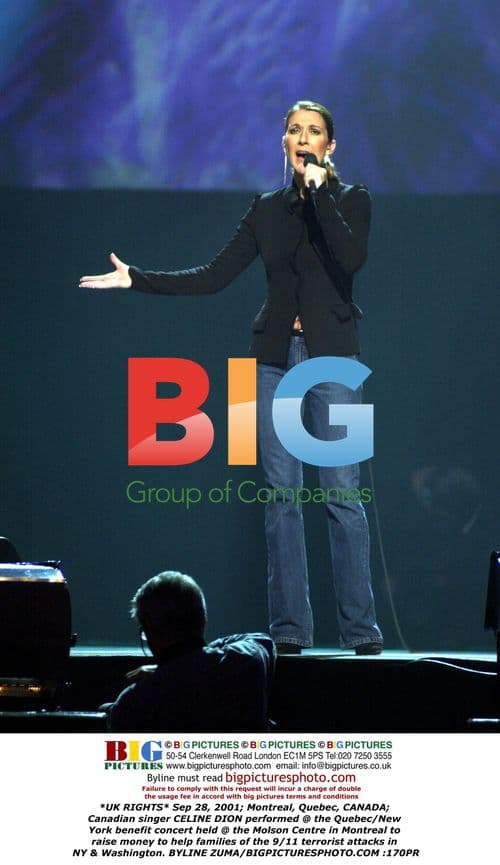 Celine Dion Performs at 9/11 Benefit Concert