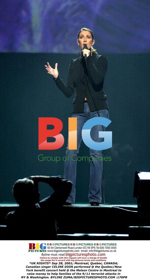 Celine Dion Performs at Quebec/NY Benefit Concert