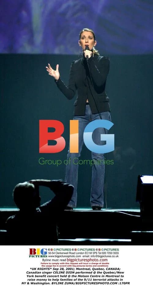 Celine Dion Performs at Quebec/NY Benefit Concert