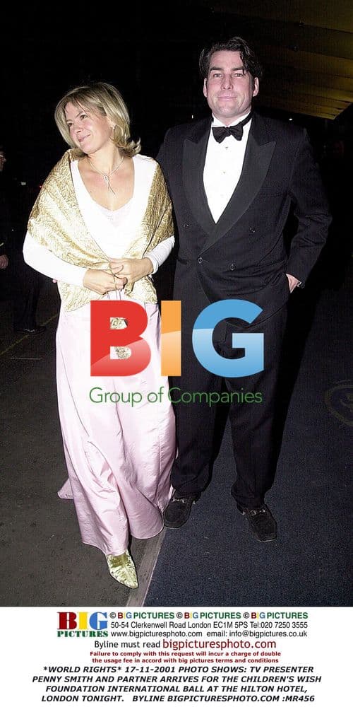 Penny Smith and partner attend Children's Wish Foundation Ball