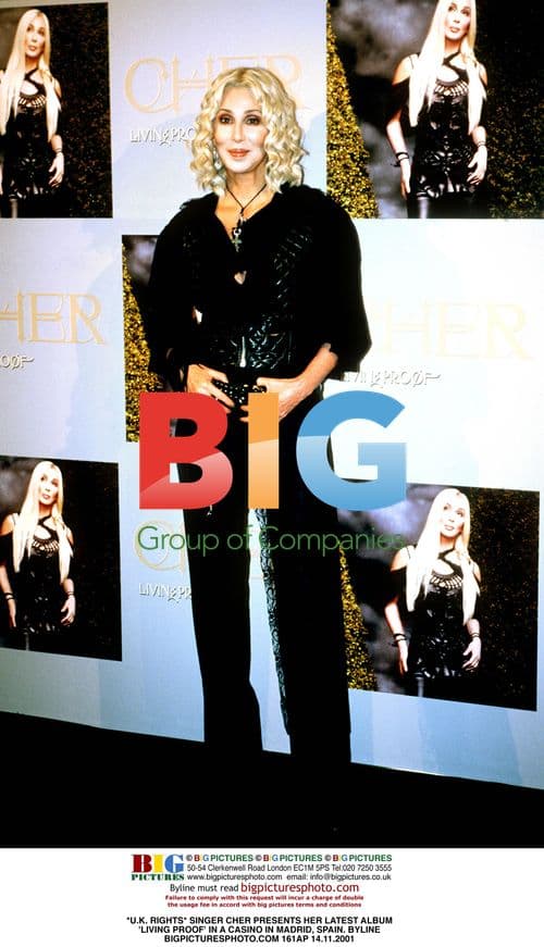 SINGER CHER PRESENTS 'LIVING PROOF' IN MADRID