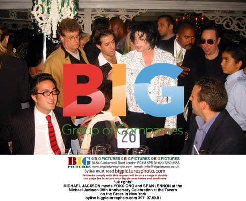 Michael Jackson meets Yoko Ono and Sean Lennon