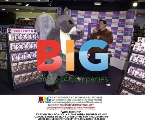 Dom Jolly with Squirrel at HMV Oxford St