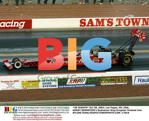 Kenny Bernstein's Budweiser Dragster Finishes 2nd