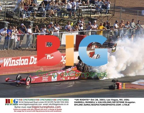 Darrell Russell's VALVOLINE/KEYSTONE Dragster