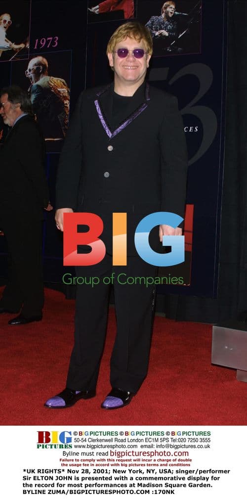 Elton John Honored for MSG Performances