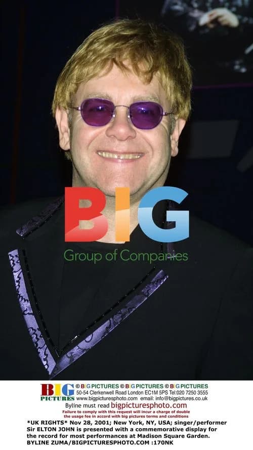 Elton John Honored for Most Madison Square Garden Performances