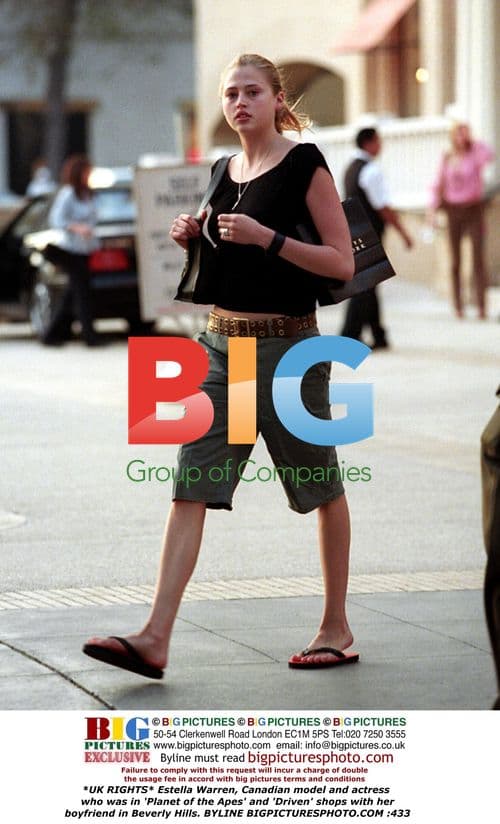 Estella Warren shops with boyfriend in Beverly Hills