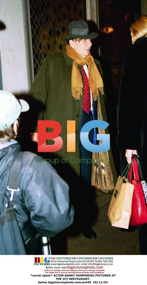 Barry Humphries at The Ivy Restaurant