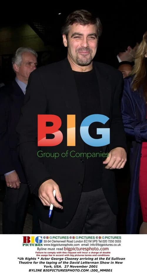 George Clooney at David Letterman Show Taping