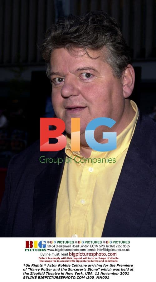 Robbie Coltrane at Harry Potter Premiere