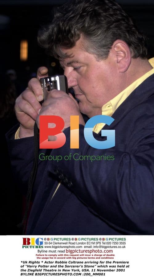 Robbie Coltrane at Harry Potter Premiere