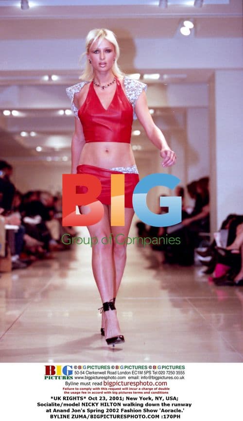 Nicky Hilton at Anand Jon's Spring 2002 Show