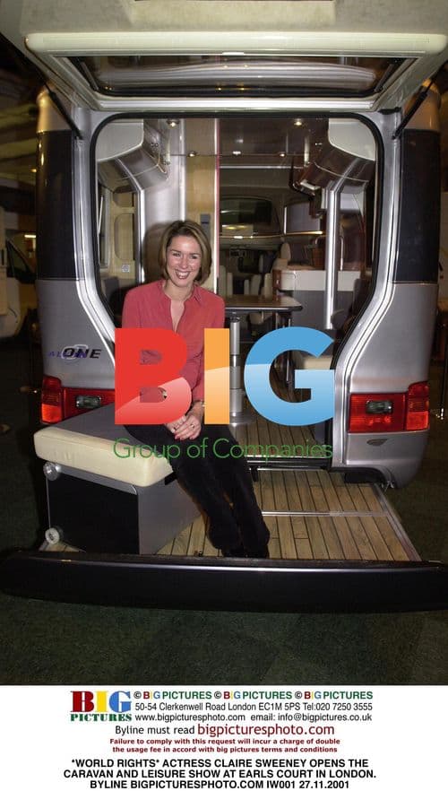 ACTRESS CLAIRE SWEENEY OPENS CARAVAN SHOW