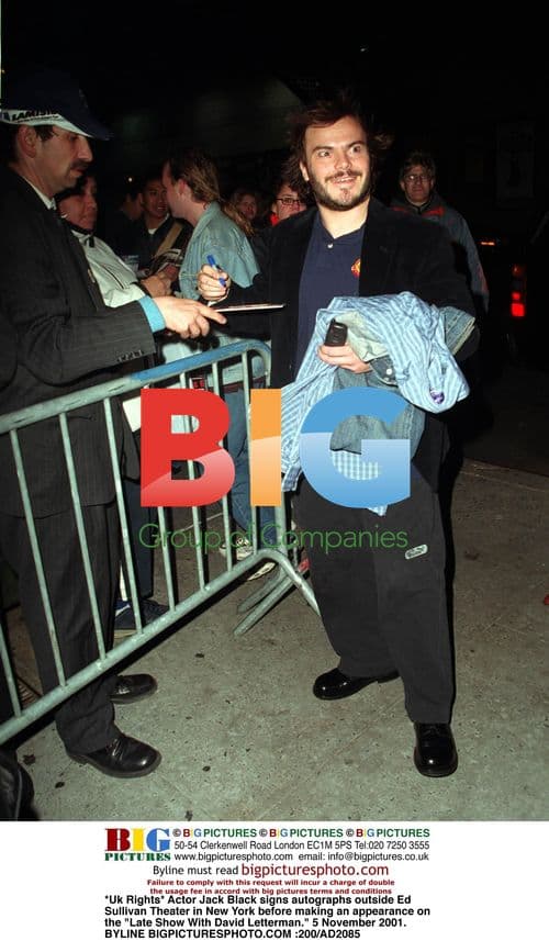 Jack Black signs autographs in NYC
