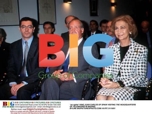 King Juan Carlos Visits Telemadrid HQ