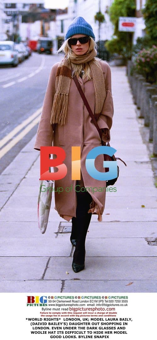 Model Laura Bailey Shopping in London