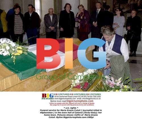 Funeral for Journalist Maria Grazia Cutuli