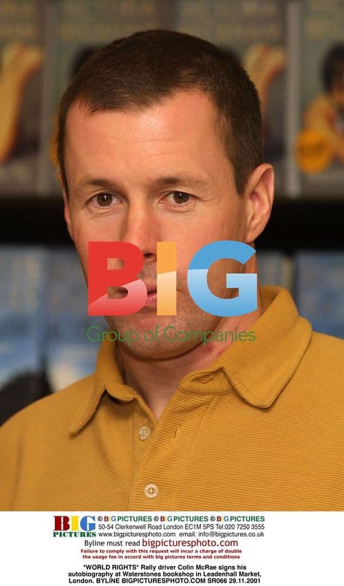 Colin McRae signs autobiography in London