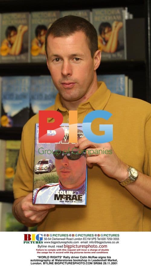 Colin McRae signs autobiography at Waterstones