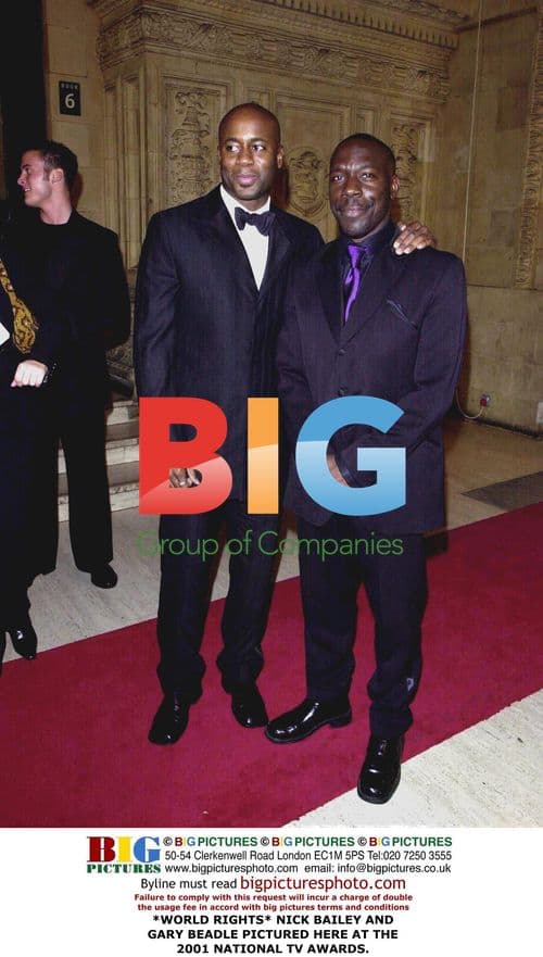 Nick Bailey and Gary Beadle at 2001 National TV Awards