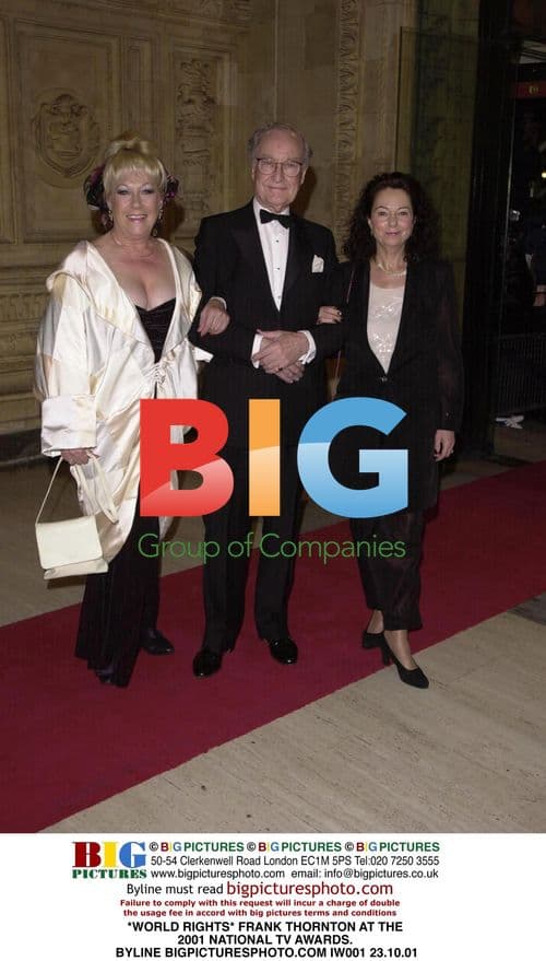 Frank Thornton at 2001 National TV Awards