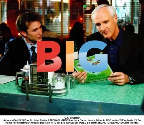 Noah Wyle & Michael Gross in 'ER'