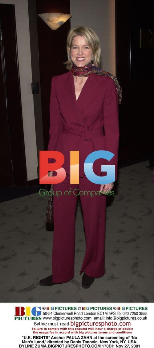 PAULA ZAHN at 'No Man's Land' screening