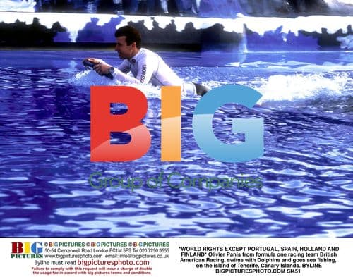 Olivier Panis Swims With Dolphins in Tenerife