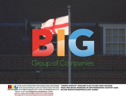 Posh and Becks' England Flag Mansion