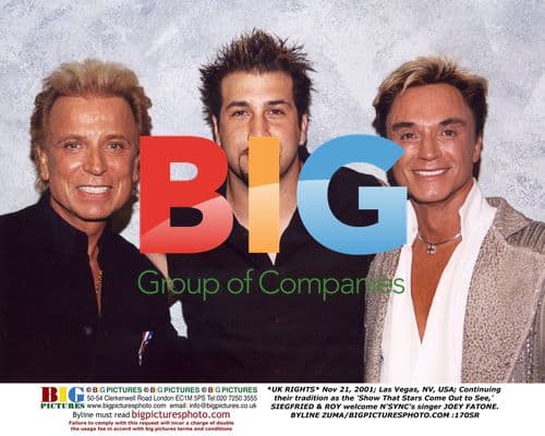Siegfried & Roy Welcome N'SYNC's Joey Fatone