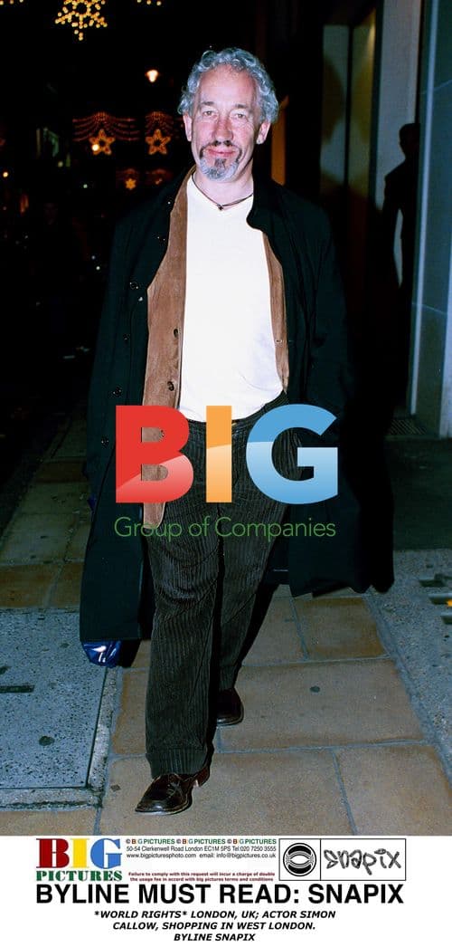 Simon Callow Shopping in West London