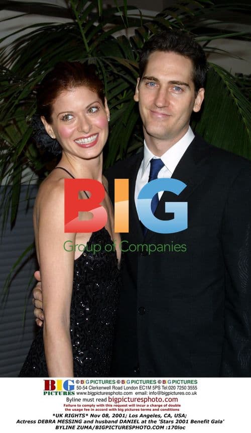 Debra Messing and husband Daniel at Stars 2001 Benefit Gala